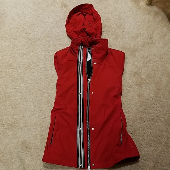 LADIES GOLFINO VERSATILE RED JACKET SIZE 10 - Picture 16 of 16